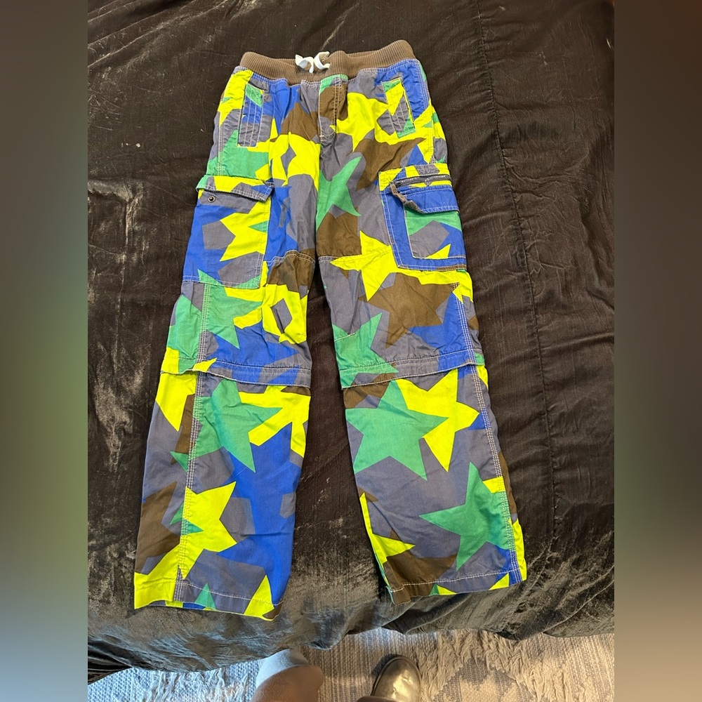 Mini Boden boys camo pants size 12Y